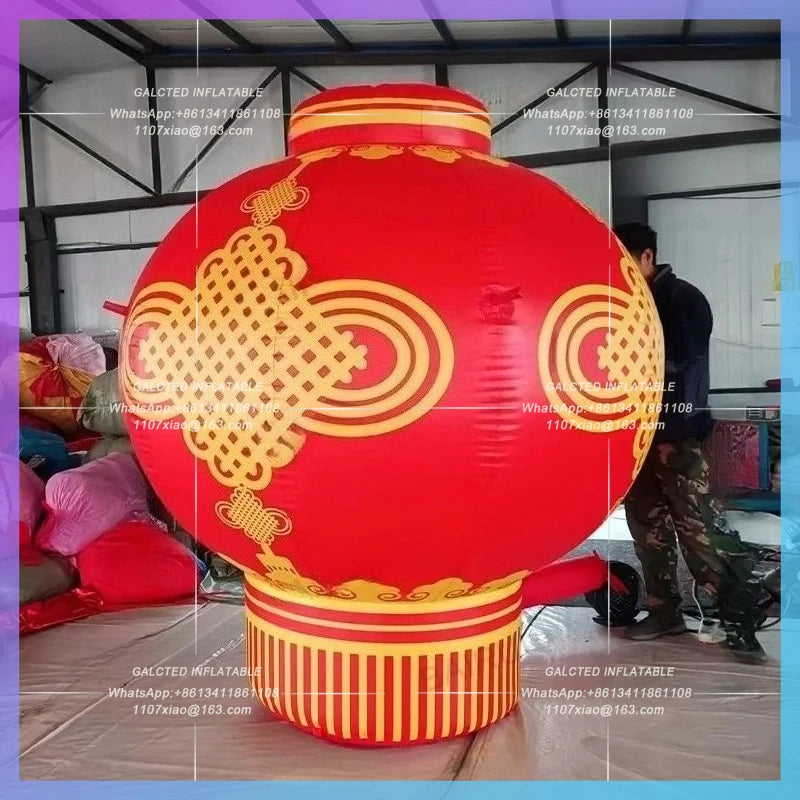 christmas Chinatown decoration Giant ourdoor inflatable red lantern chinese new year gift festive celebration