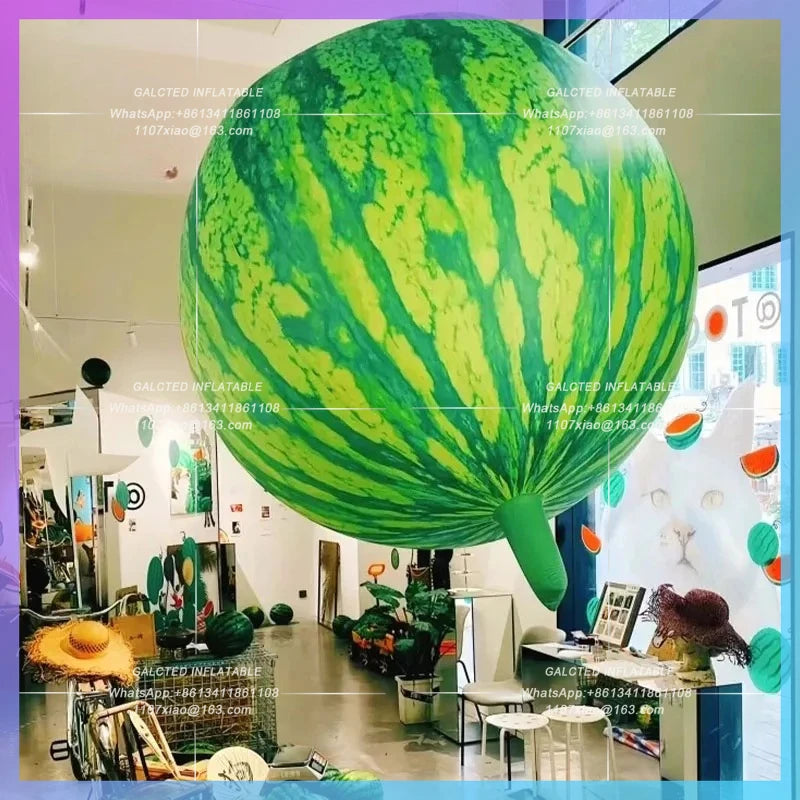 watermelon festival rural fruit  Inflatable watermelon air model market music festival bar stage lighting advertisement
