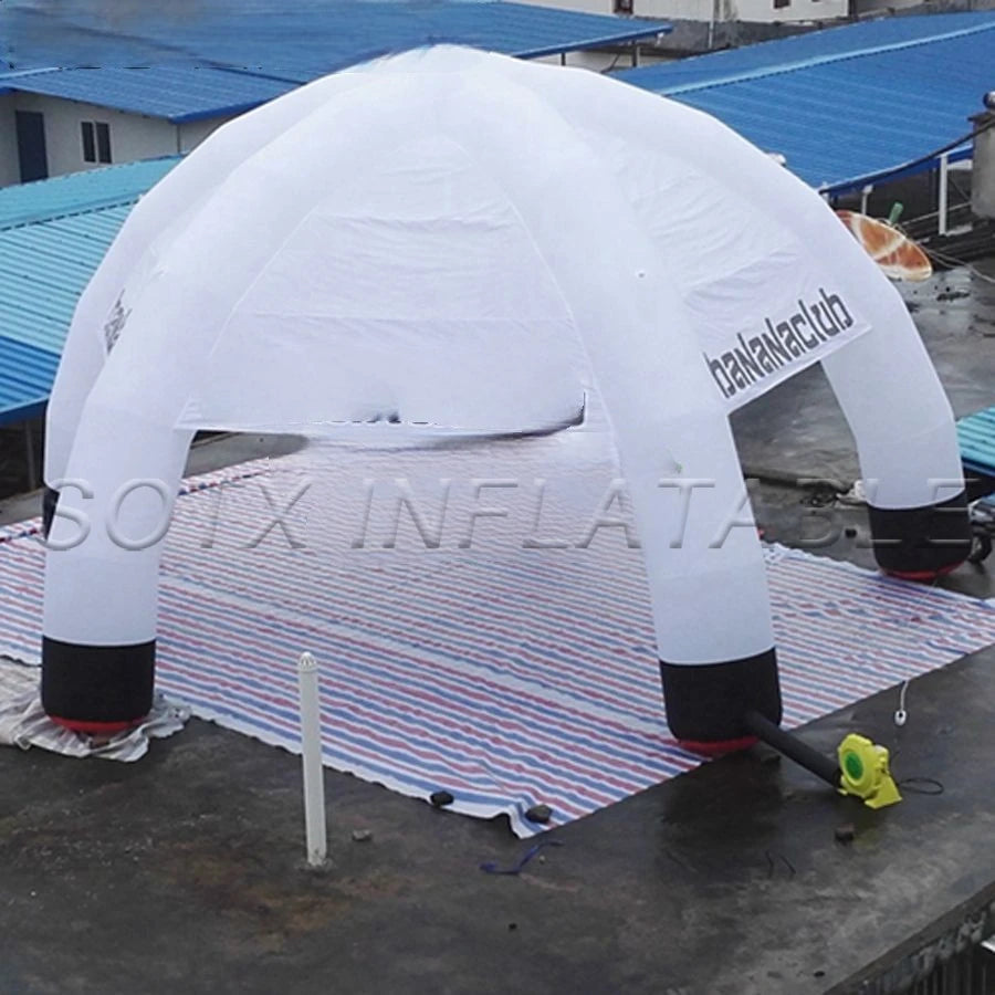 Event Made In China Attractive Giant 8m Diameter With 5 Legs White Inflatable Spider Tent With Custom Logo For Spain