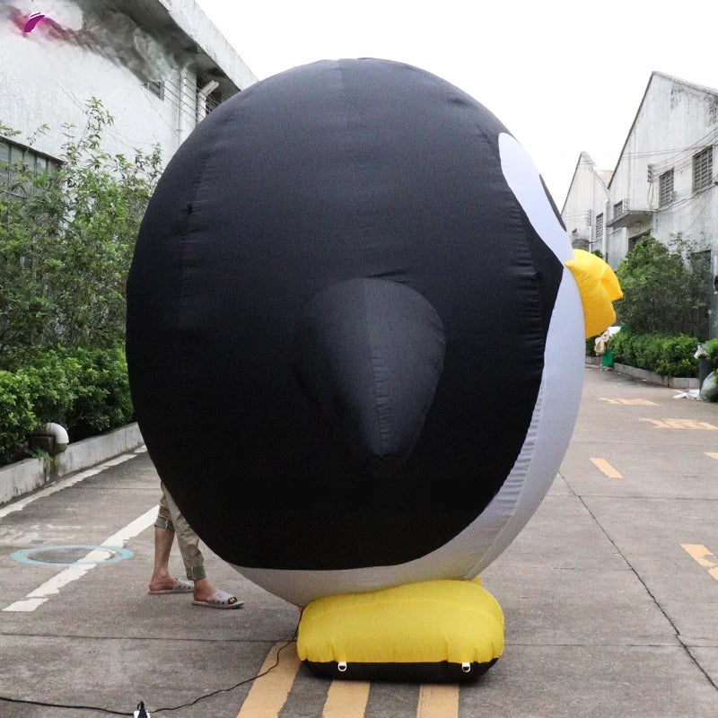 Cartoon Style Penguin Inflatable Mascot Suit Decorating And Advertising Props