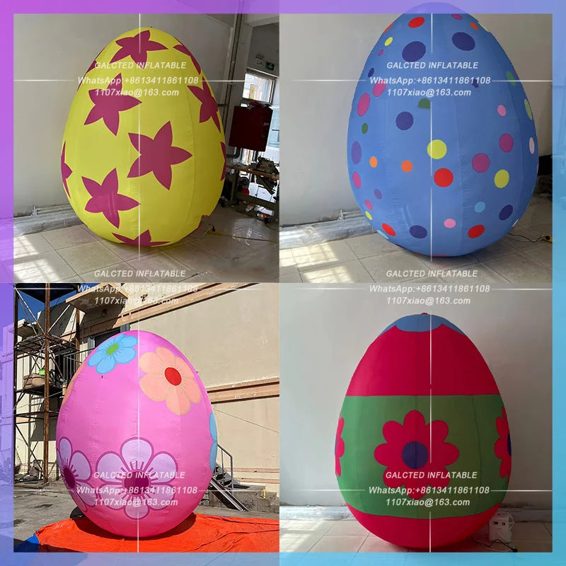 Inflatable Egg Event Promotion Easter Decoration  Giant Colorful Egg Balloon Inflatable Easter Egg