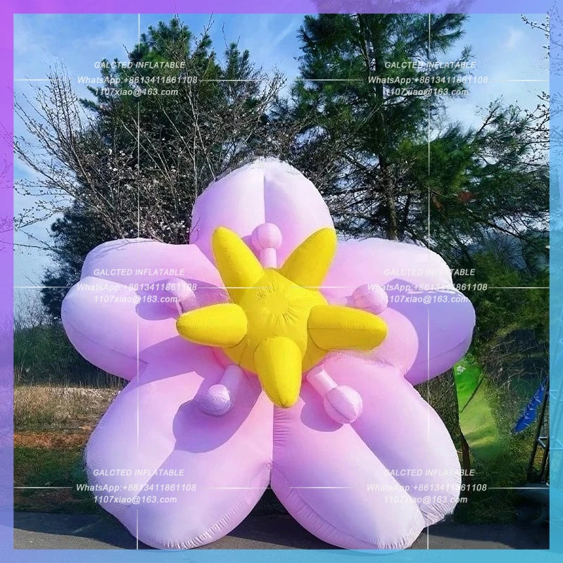 theme activity outdoor building Flower fair inflatable cherry blossom coffee shop art gallery decoration prop