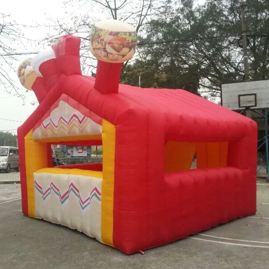 Games Made In China Free Shipping Inflatable Candy Booth,Treat Shop,Ice Cream Stall Inflatable Concession Booth For Outdoor