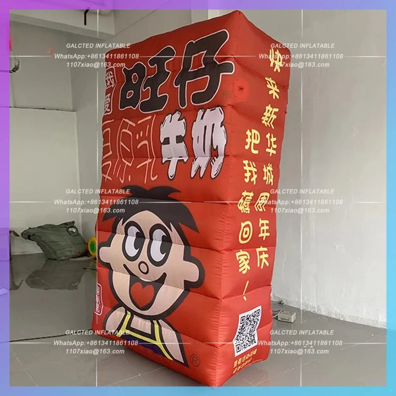 advertisement packaging Biscuit Box Giant inflatable snack bag air mold China Childhood Memories Mall opening advertisement