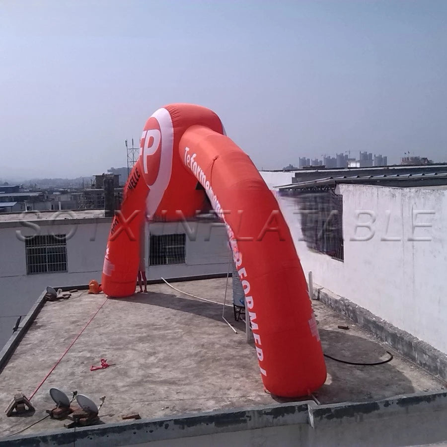 Removable Banners on Sale 10x5.4m Printing 3d Billboard Arches Inflatable Start Finish Line Arch Door with