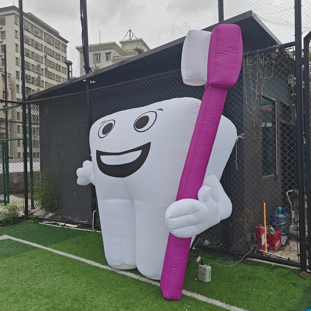 inflatable tooth mold balloon popular large Oxford cloth Inflatable tooth mold with logo promotional