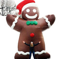 Hot Sale 8 Meters Giant Inflatable Christmas Mascot - Lovely Gingerbread Man Cartoon Doll for Outdoor Holiday Event Decorations