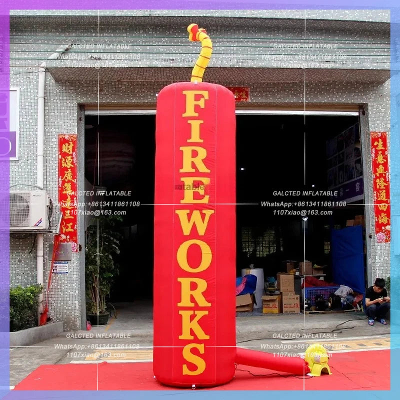 Inflatable Holiday Advertising 13.1Ft Tall/4m High Inflatable Balloon  Inflatable Pillars For Shop/Event Decorations