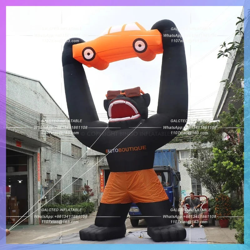 Animal Model For Advertising Giant inflatable Monkey Cartoon  Inflatable Doll Inflatable For Promotion-Toys