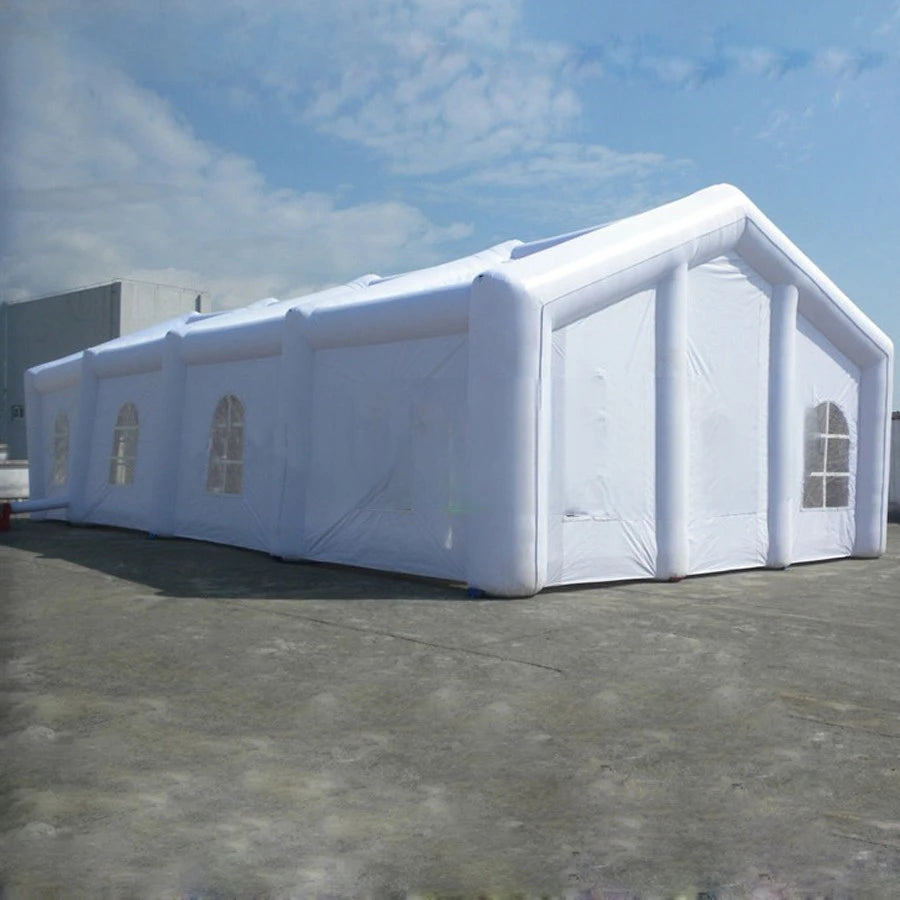 Customized with Logo Multipurpose Outdoor Inflatable White Tent For Wedding Party / Advertising Inflated Event 6X8X4M Can be
