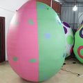 Easter Events Decorations 2.2m Tall Inflatable Easter Egg Decorations Model Inflatable Pink and Green Egg for