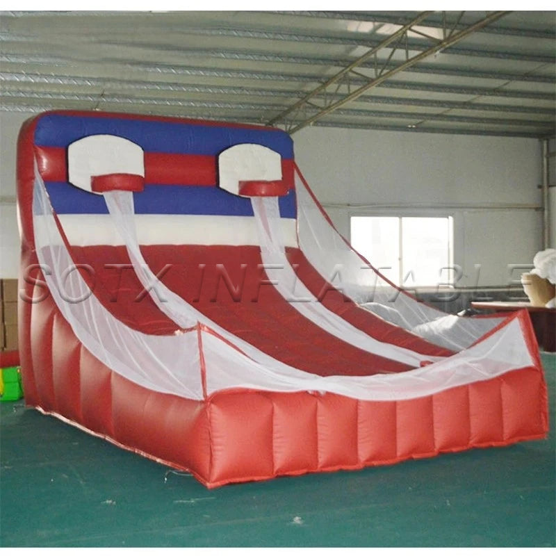 Birthday/Party/Event/Family/Kid 4x3x3m Portable Inflatable Basketball Hoop Inflatable Basketball Shooting Game with Blower for