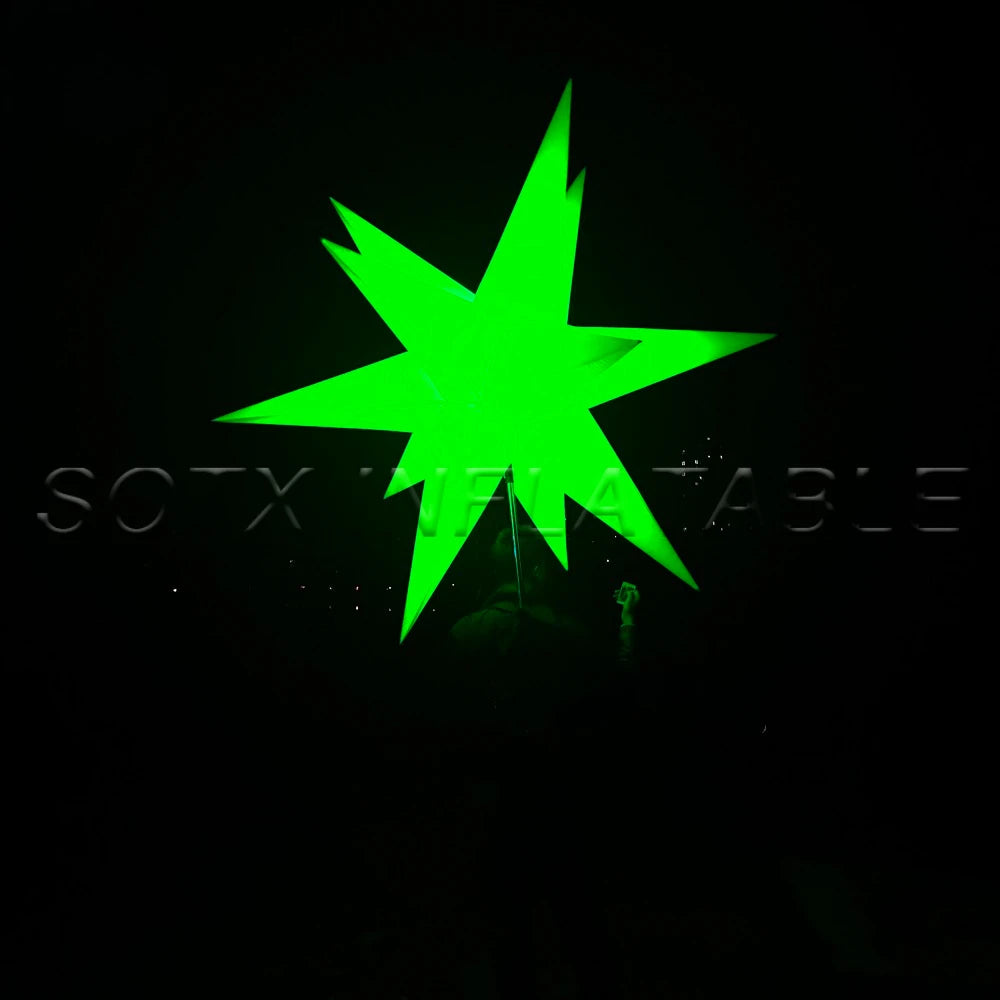 For Parade Events Best Giant Shooting Inflatable Star Costume With Led Lights Adults Walking Star Balloon Performance Costume