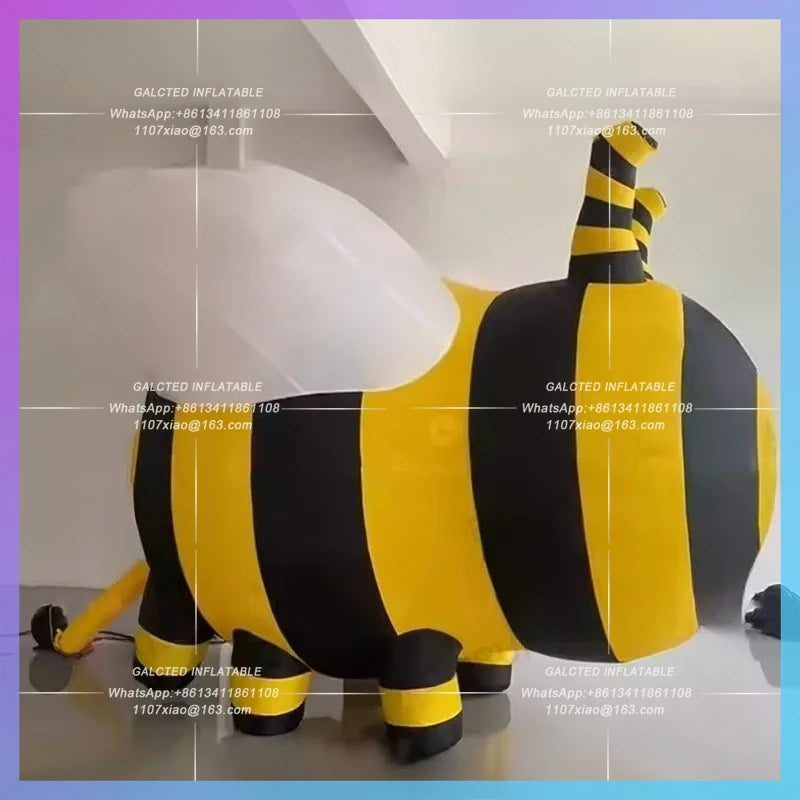 inflatable honeybee flying bee Customize logo farm  insect for beneficial animal protection theme activity