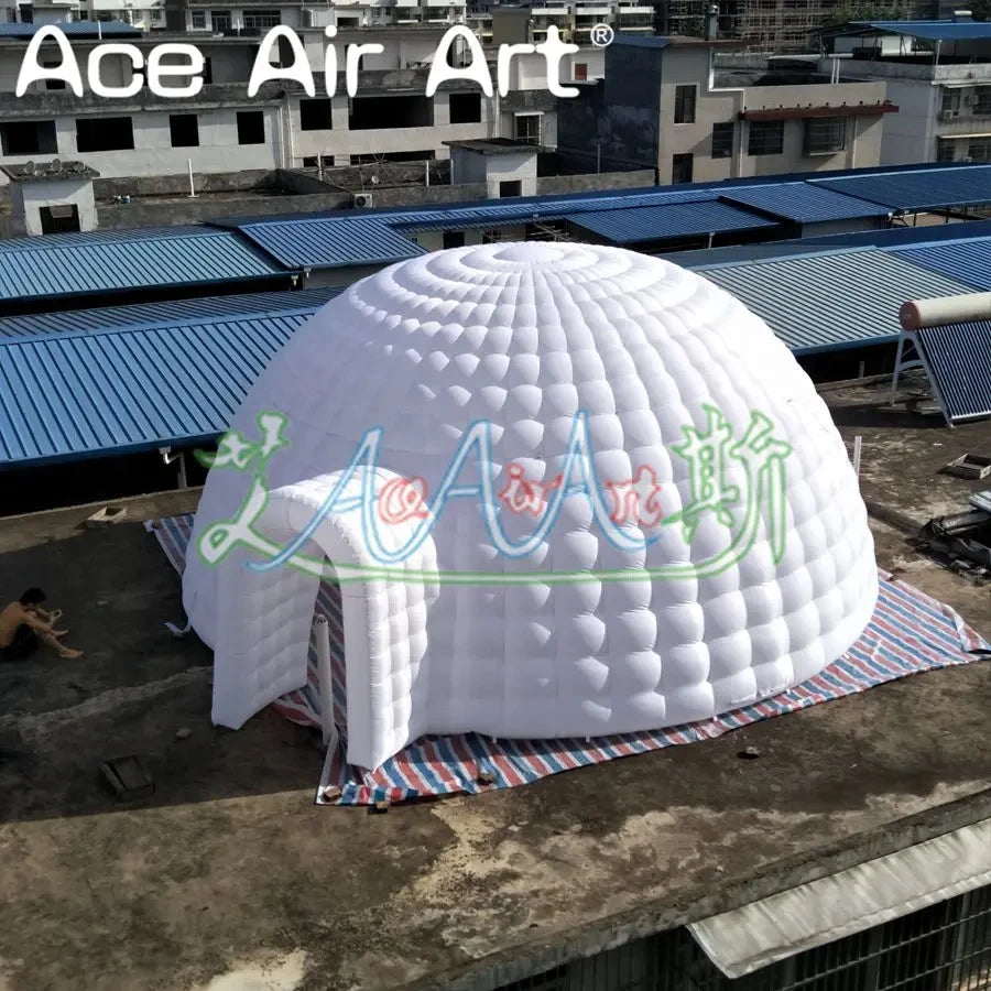 Events Party Advertising 2023 Hot Sale 8m Diameter or Custom Giant Inflatable Dome Tent Igloo Marquee with Free Air Blower For