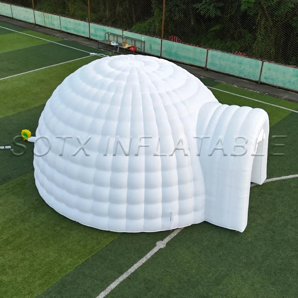 Wedding Trade Show 6m Dia.Giant Inflatable Dome Tent Inflatable Igloo Dome Bubble Tent with Door for Events Conferences