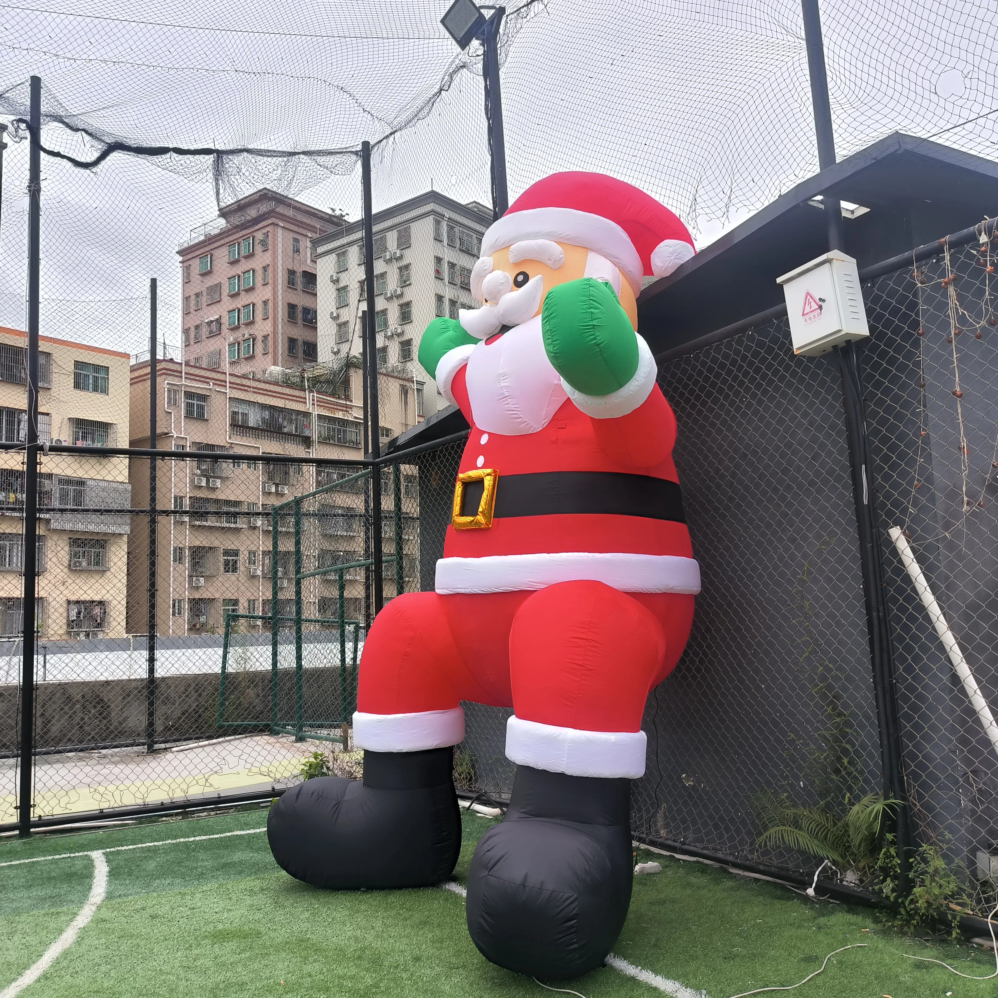 Inflatable Santa Claus With Blower Giant Outdoor Advertising Display For Christmas Decoration And Event