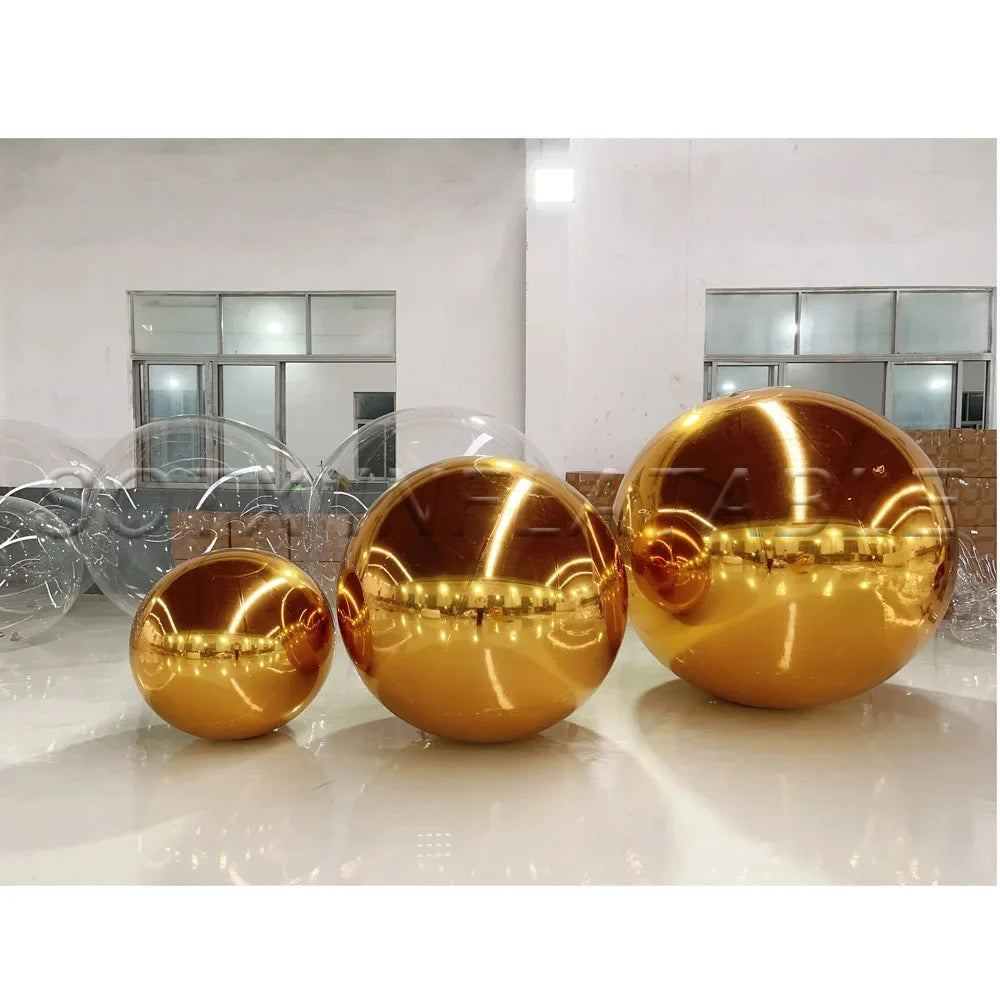 Party Wedding Event Decoration Giant Inflatable Mirror Ball Durable Floating Sphere Giant Inflatable Mirror Balloon For Disco