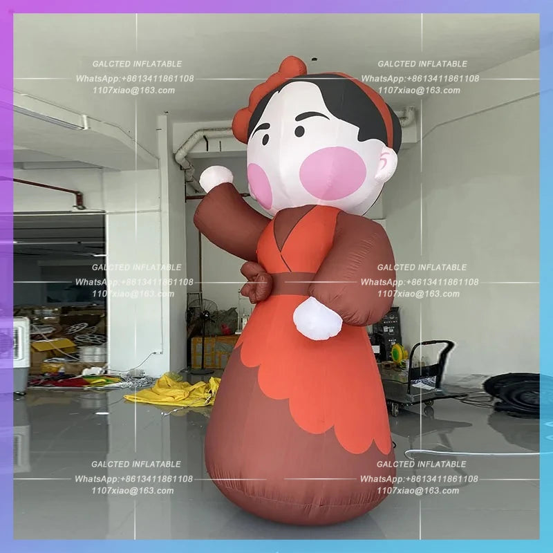 Qixi Lovers mid-autumn Festival Inflatable Chinese solid-state clothing model commercial scene area lighting decorative props