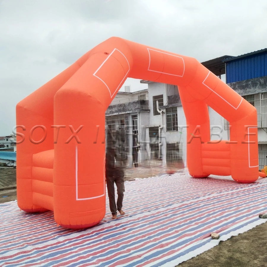 for Advertising 4 Legs Inflatable Arch Gate Start Finish Line Archway With Sticker Box