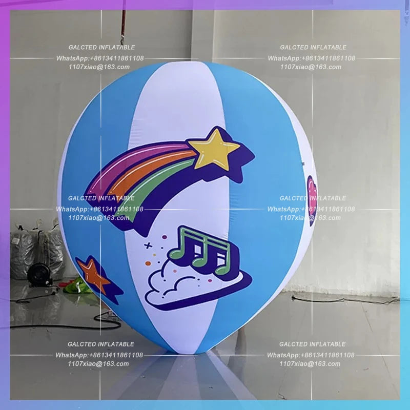 park scenic campsite atmosphere props Inflatable hot air balloon model stage bar performance night lights, custom patterns