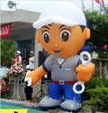 events or promotion 5 m tall inflatable cartoon charater model inflatable King Tony with wrench for outdoor