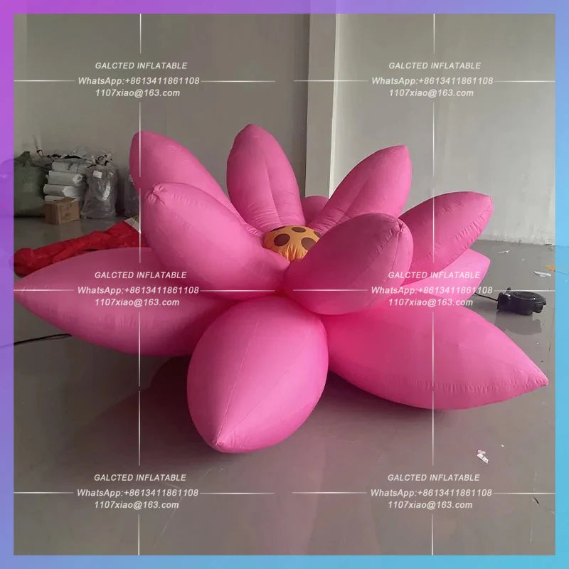 inflatable cartoon aquatic plant Giant inflatable lotus leaf outdoor lighting advertising props in the zoo botanical gardens