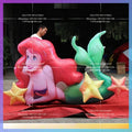 Inflatable Mermaid Cartoon Character Hot Sale Inflatable Mermaid Balloon Giant  for Ocean Theme Decor Party Outdoor toy