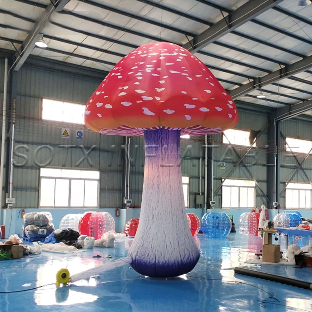 plants for event decoration Good quality inflatable mushroom with led changing lights inflatable simulation mushrooms