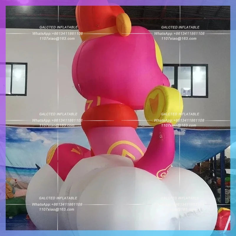 luck cartoon fortune snake Luck inflatable snake zoo new year decoration for Chinatown decoration