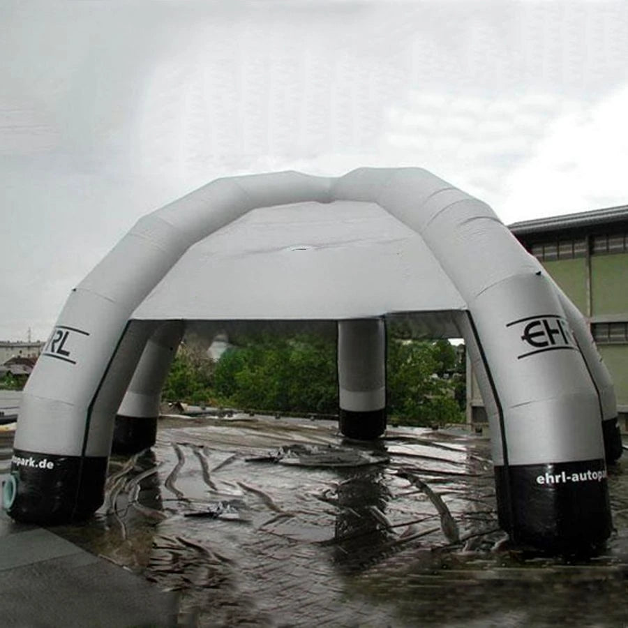 For Advertising Custom 8m Diameter Silver Inflatable Spider Tent With 5 Legs Inflatable Structure Shelter Dome Tent With Logo