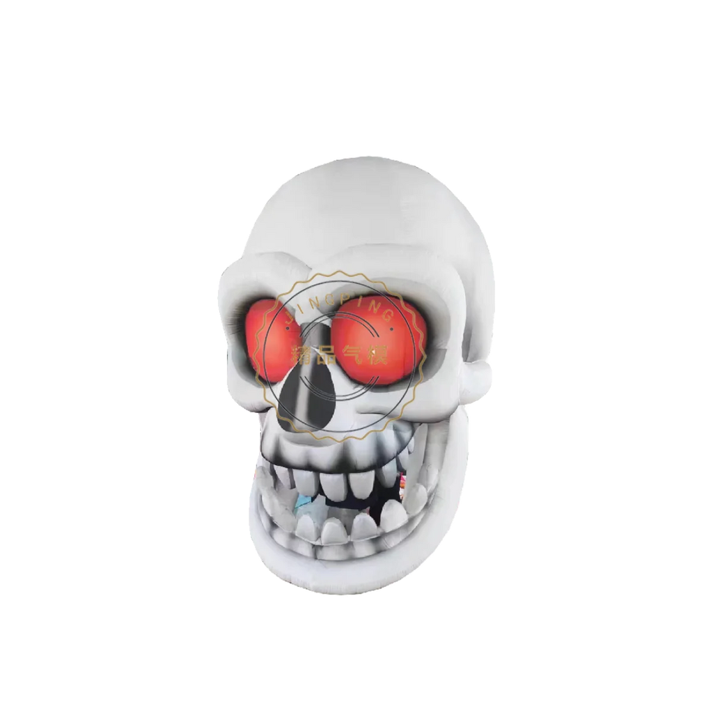 Giant Inflatable Clown Skull with Lights - Perfect for Halloween Parties, Bar Decor, and Nightclub Atmosphere