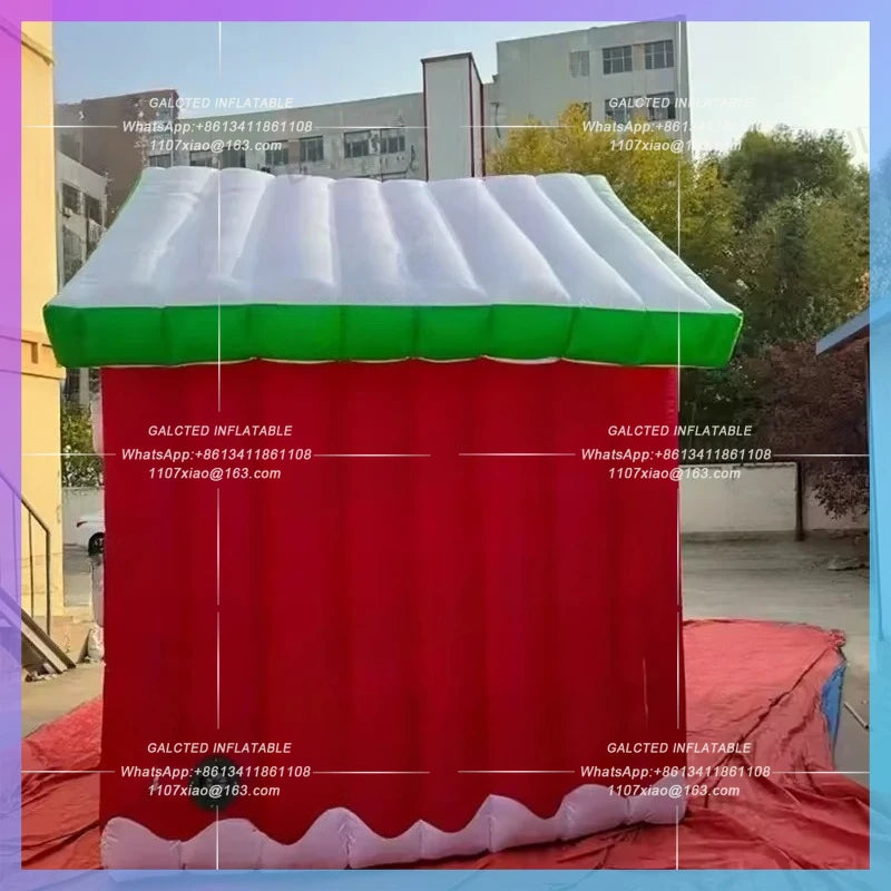 inflatable home giant festive children Red christmas  home for new year home decoration