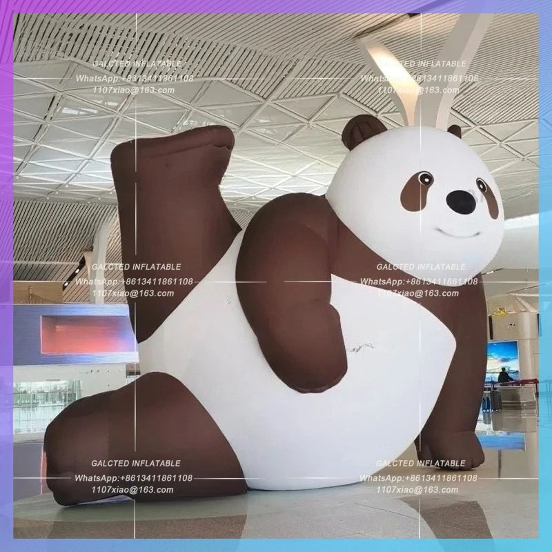 chinese animal air blow wildlife Popular inflatable panda  forest huge pandas decoration