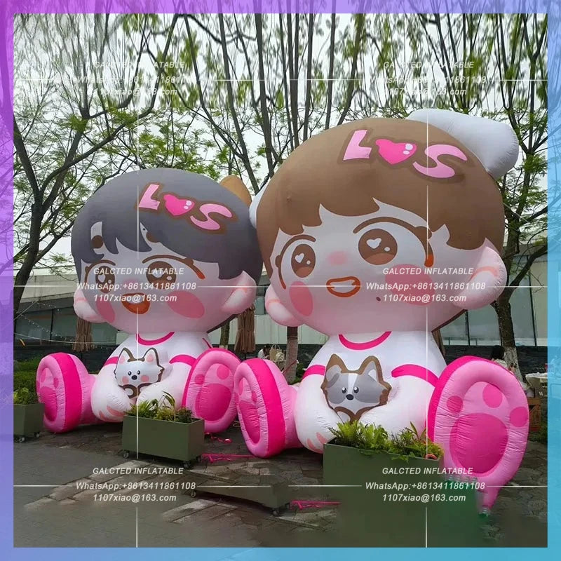idol custom airfilm pink Inflatable cartoon cute idol idol should be used to customize the character image