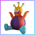 inflatable monser unknow cartoon Green scary eyes  animal halloween festival sitting down cartoon doll