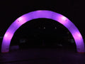 lightingfor night run LED color changing tube curved inflatable start finish line archway with