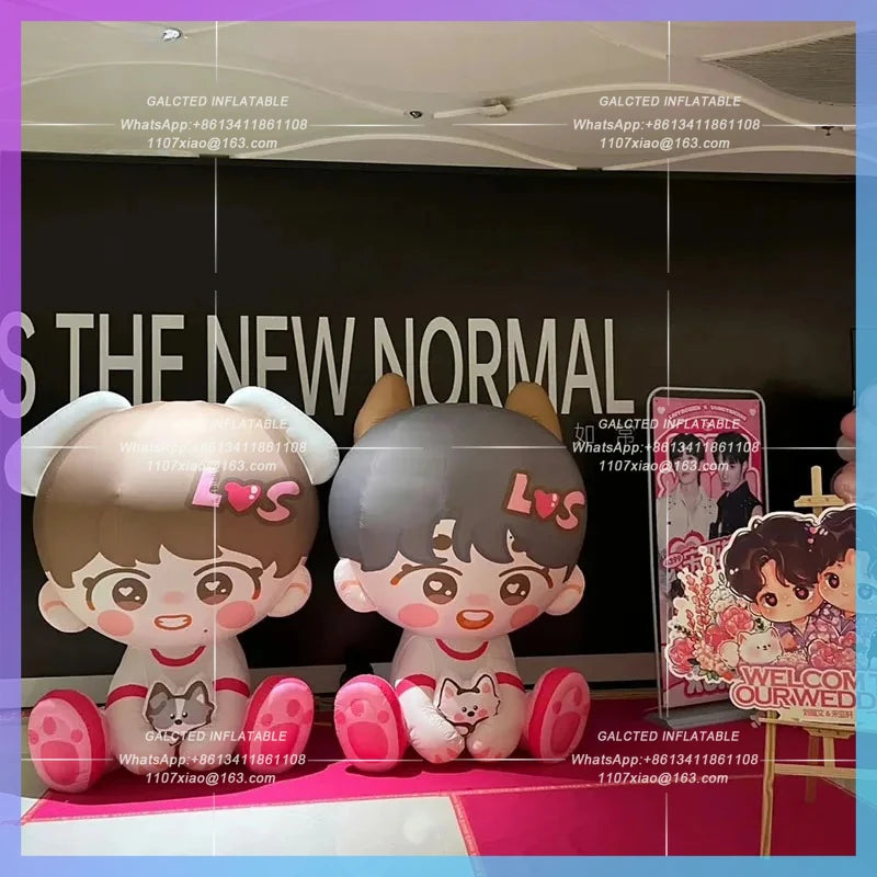 idol custom airfilm pink Inflatable cartoon cute idol idol should be used to customize the character image