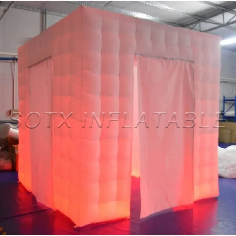 Birthday Party Wedding Event Inflatable Photo Booth Enclosure Inflatable Photo Booth Tent Backdrop Photobooth for