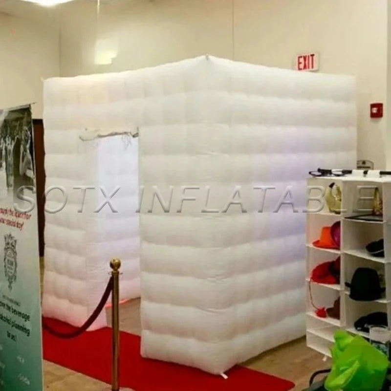 Birthday Party Wedding Event Inflatable Photo Booth Enclosure Inflatable Photo Booth Tent Backdrop Photobooth for