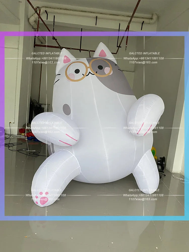 lucky cat milk cow cat air model Cartoon inflatable cute lucky animal cute pet festival fair to attract the atmosphere