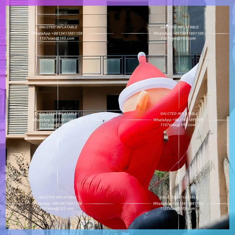 Inflatable Santa Claus with Waterproof Customized Christmas Oxford Cloth
