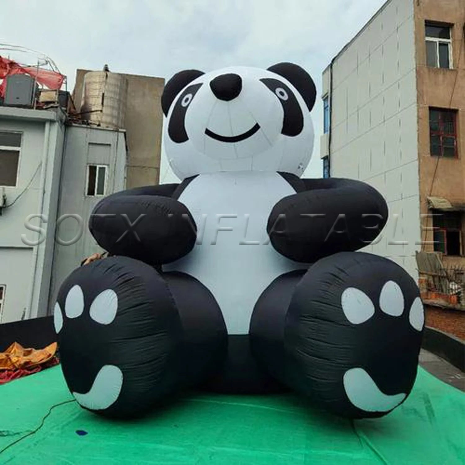 For Business Advertising 2024hot Sale Custom Cute Campaign Decorated Giant Inflatable Panda Commercial Inflatable Cartoon Mascot