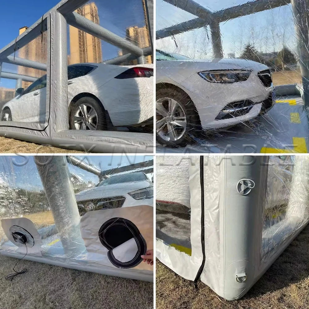 For Maintaining Inflatable Spray Booth Car Pvc Airtight Painting Car Garage Portable Cover Tent Drive In Carport Cabin With Pump