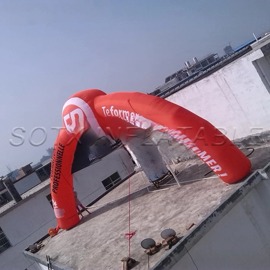 Removable Banners on Sale 10x5.4m Printing 3d Billboard Arches Inflatable Start Finish Line Arch Door with