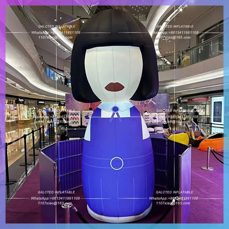 Mannequin Theme Halloween Inflatable cute cartoon faceless theme park chinese-japanese horror room atmosphere lighting layout