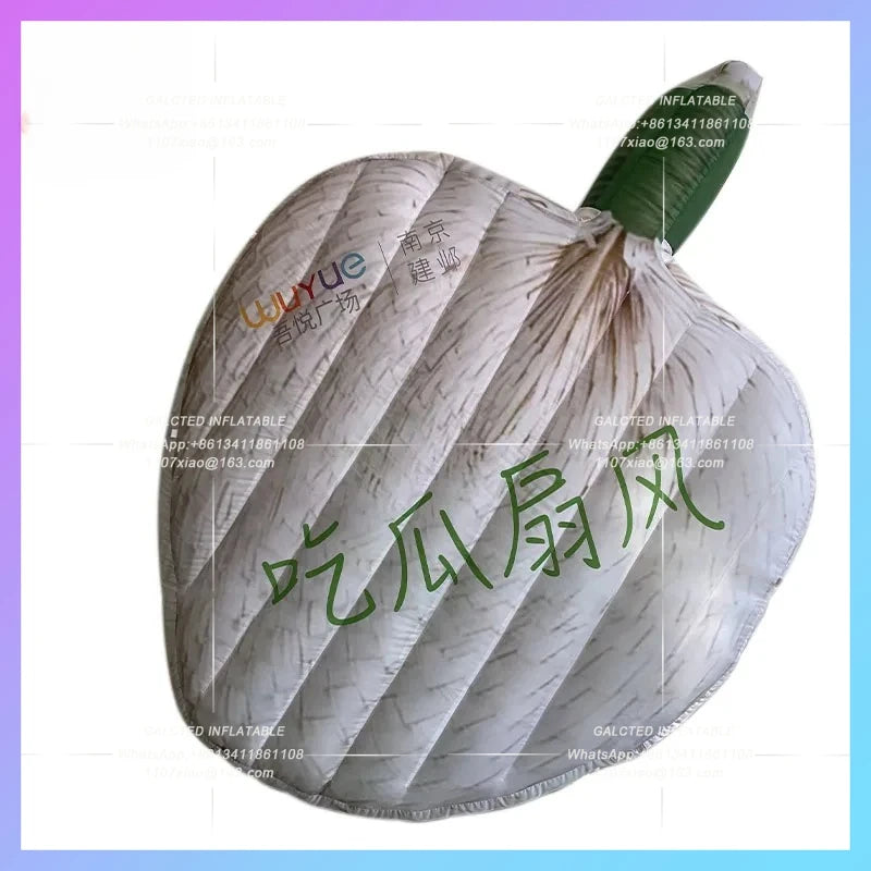 market beach summer refreshing Giant inflatable simulation fan air model can be customized IP theme activities lighting props