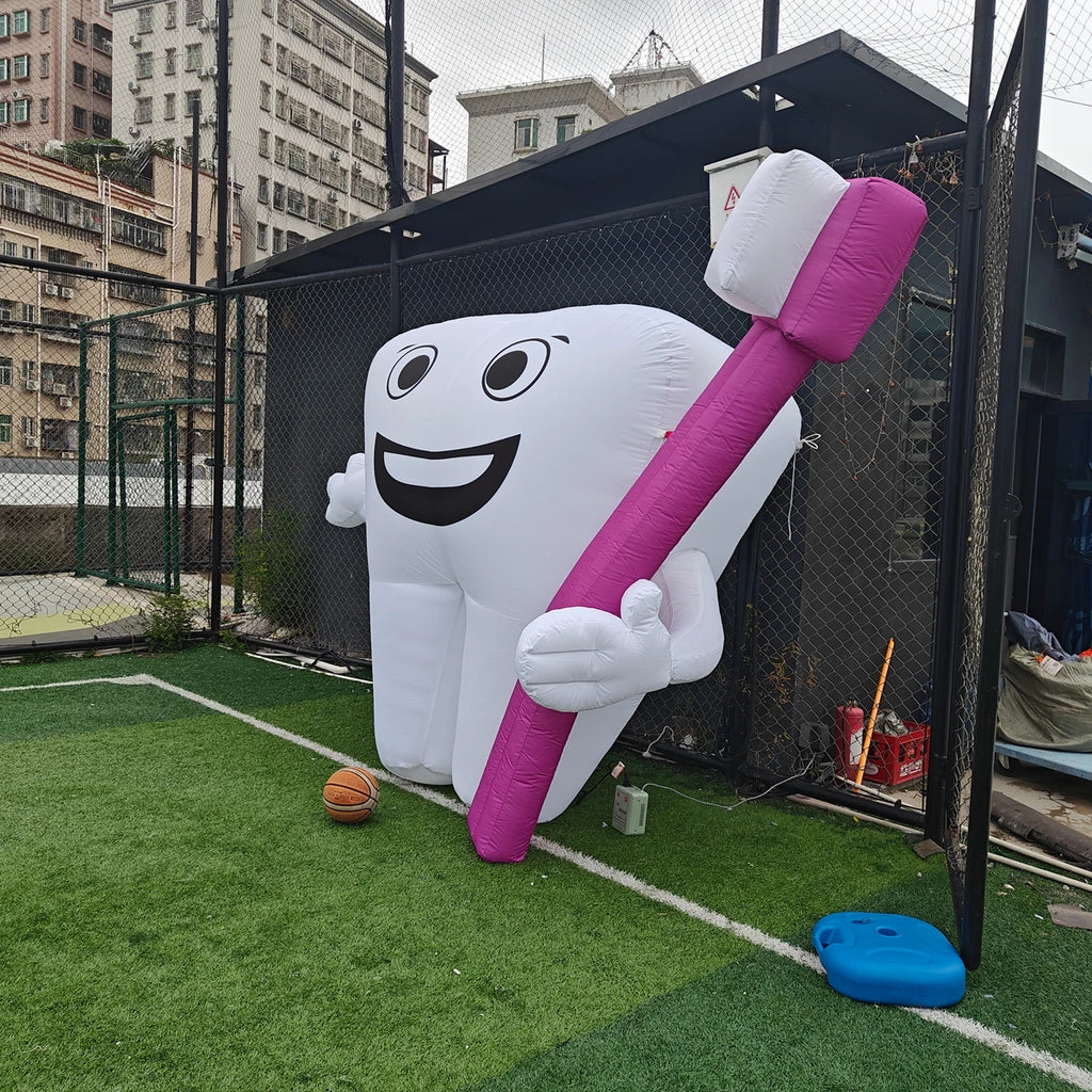 inflatable tooth mold balloon popular large Oxford cloth Inflatable tooth mold with logo promotional