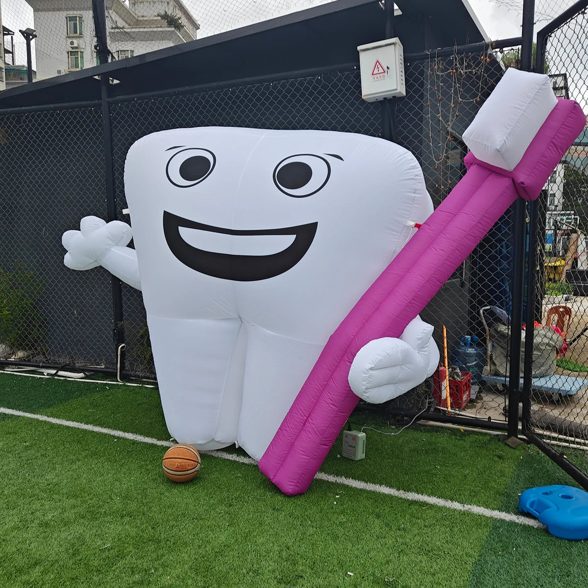 inflatable tooth mold balloon popular large Oxford cloth Inflatable tooth mold with logo promotional