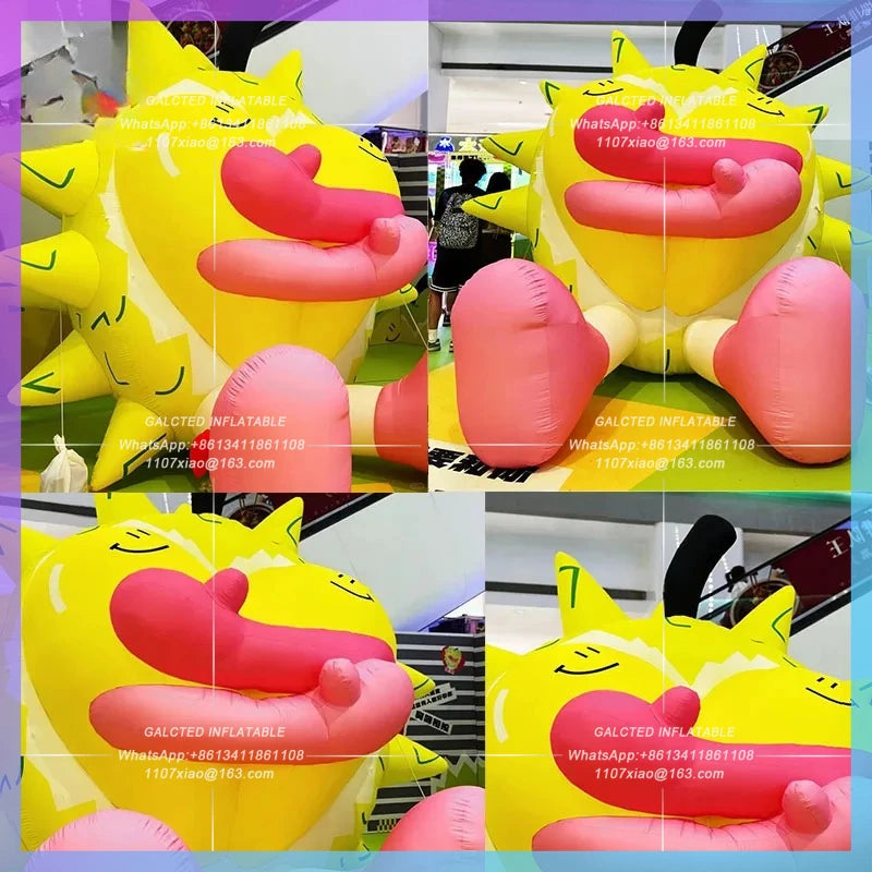 fruit festival creative shop Inflatable durian cute cartoon market layout